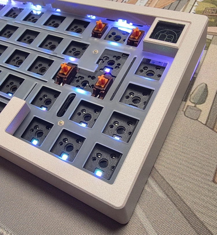 Meletrix Zoom65V3 Tail Light버전 풀알루미늄 커스텀키보드 [색상변경가능,타건음 첨부] 이미지