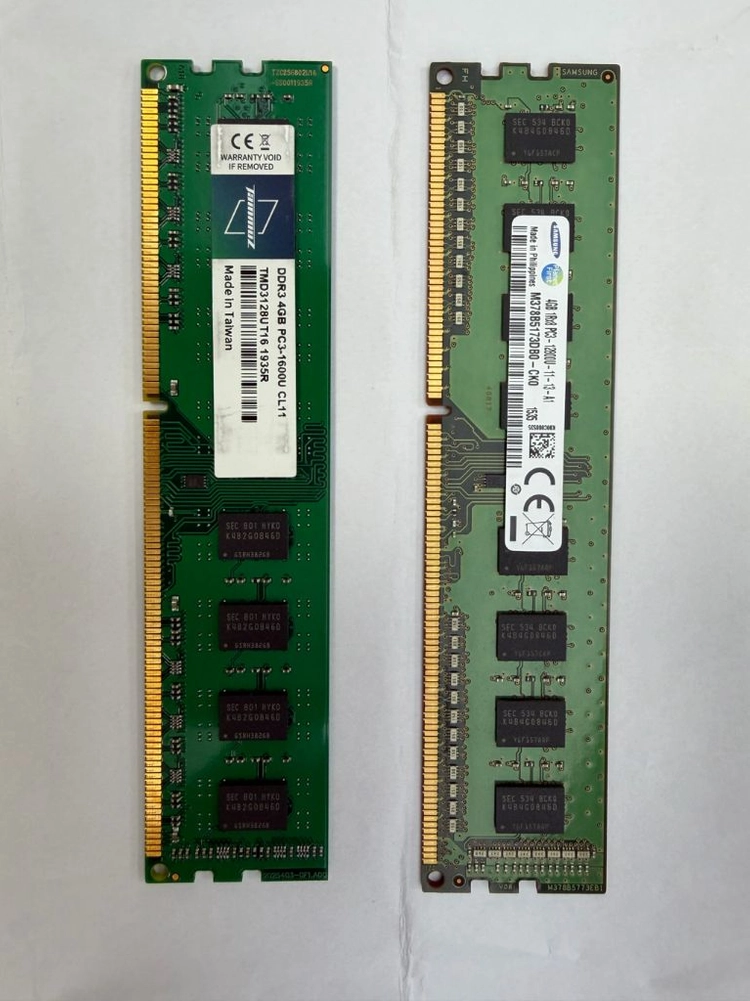 DDR3 4GB 메모리 2개 세트 이미지