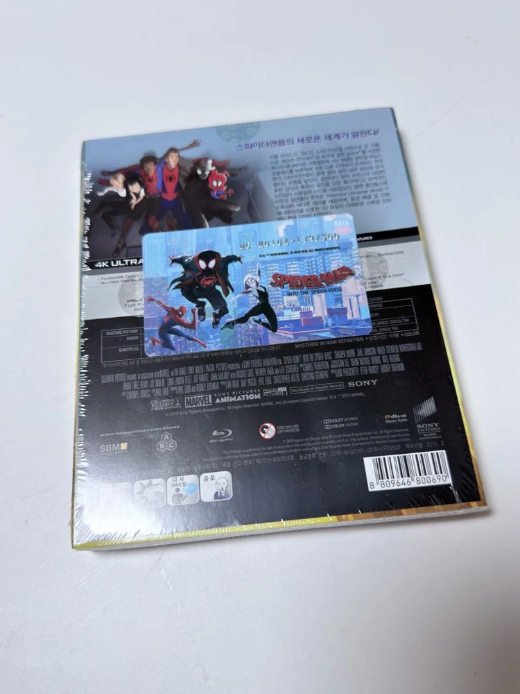 [4K 블루레이] 스파이더맨 : 뉴 유니버스 - 렌티큘러 오링케이스 스틸북 한정판 [B타입] (2disc: 4K U 이미지