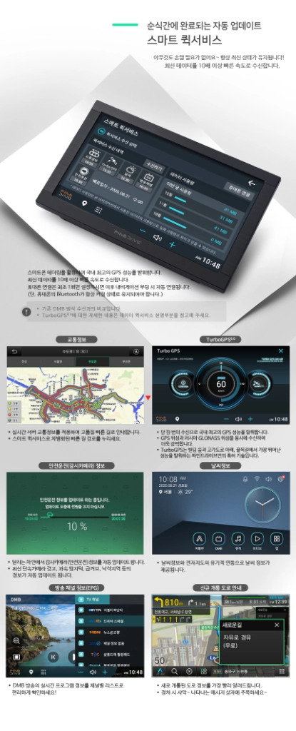[8인치] 파인드라이브 Q300 S 네비게이션 이미지