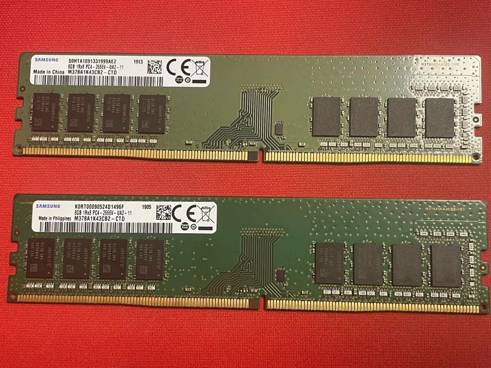 삼성 DDR4 8GB PC4-2666 램 2개 이미지