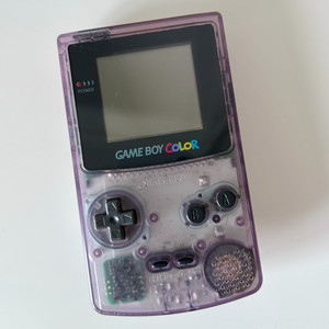 GBC 닌텐도 게임보이 컬러 클리어 퍼플 이미지