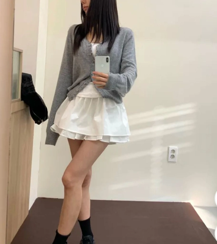 (새상품) 에이블리 비브앤러브 프릴 가디건 이미지