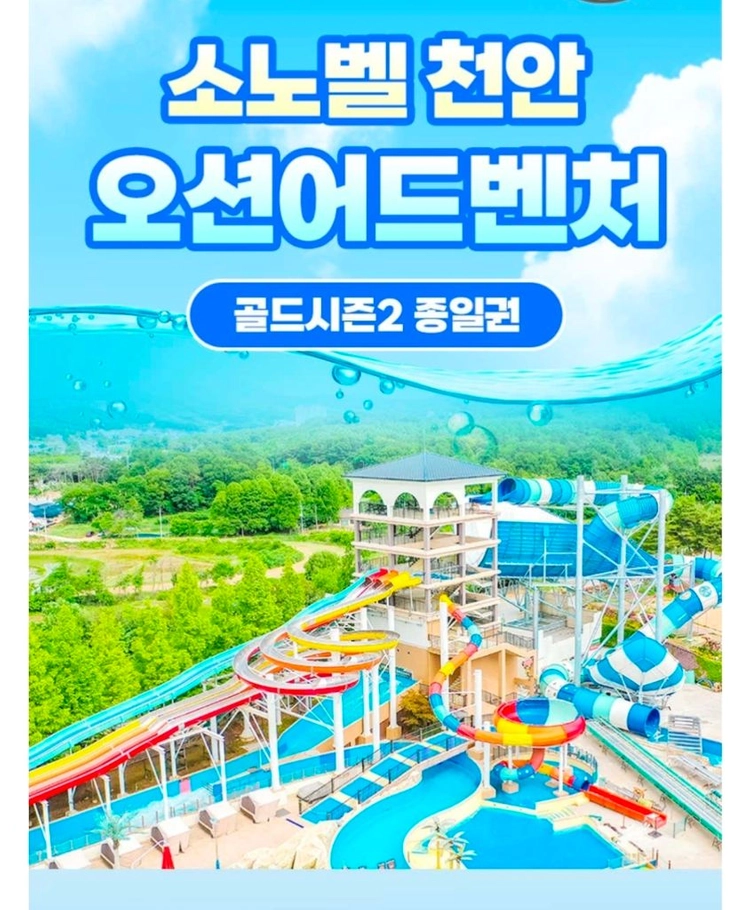 소노벨 천안오션어드벤처 구명자켓포함 대인권 소인권 - 안심되는 중고거래