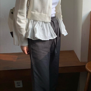 새상품 엘콤마 봄가을 가디건 팬츠 셋업 m 이미지