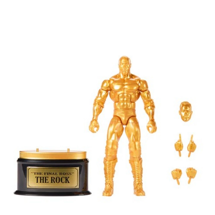 [마텔] Mattel WWE 엘리트 시리즈 더락 파이널보스(골드버전) 이미지