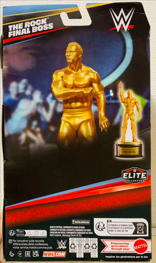 [마텔] Mattel WWE 엘리트 시리즈 더락 파이널보스(골드버전) 이미지