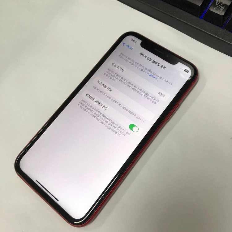 아이폰XR 64GB 레드 중고폰 배터리85% 서브폰 사진폰 211550 이미지