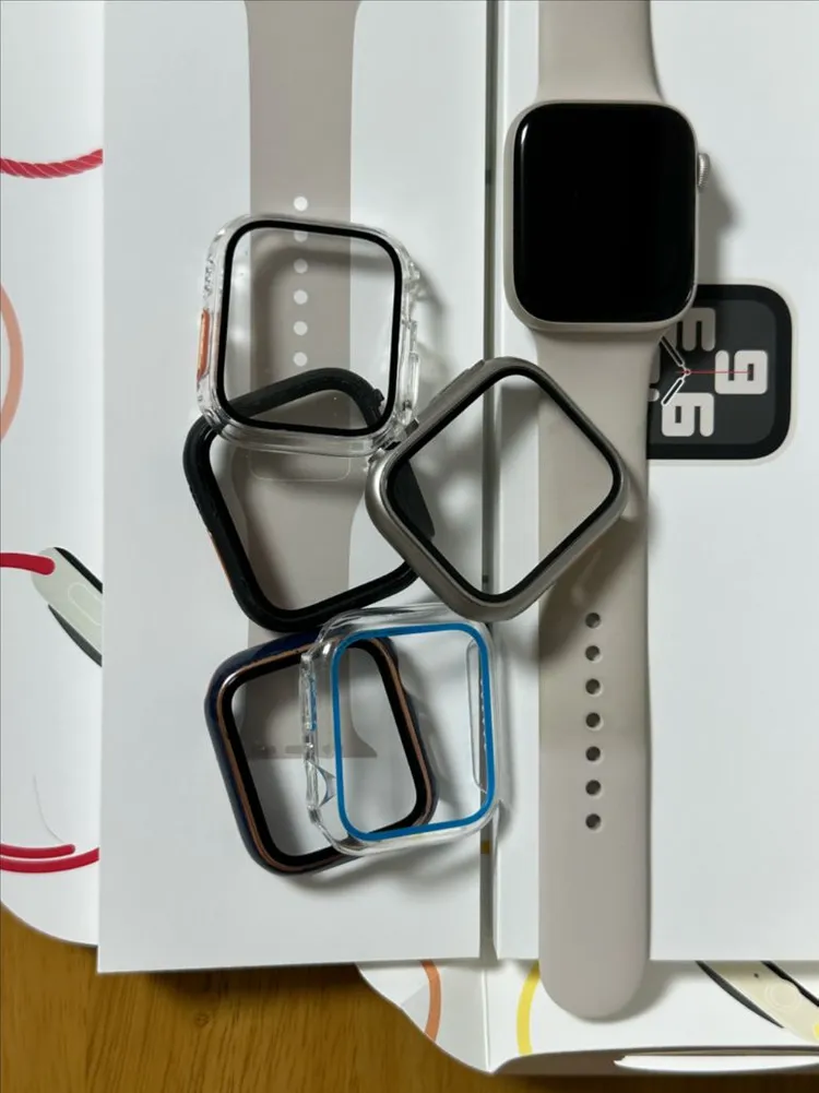 애플워치 se2 44mm 스타라이트 88% 풀박 이미지