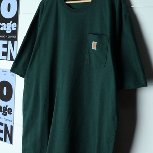 (XL-4XL) 칼하트 반팔 티셔츠 USA 딥그린 이미지