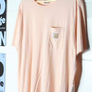 W(XL) 칼하트 반팔 티셔츠 USA 보들보들 살구색 이미지