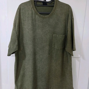 ZARA MAN 워싱 포켓 반팔 티셔츠 XL 남성셔츠 이미지