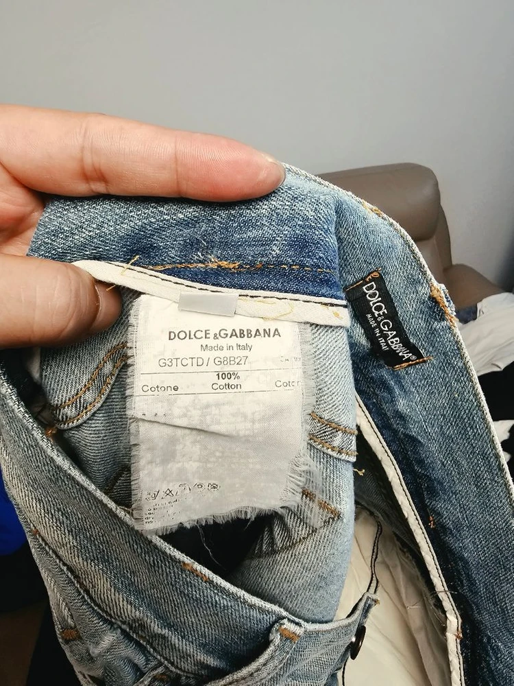 DOLCE&GABBANA (돌체앤가바나) 데님 팬츠 청바지 스트레리바이스 빈티지 LEE 랭글런 바지 워싱 이미지