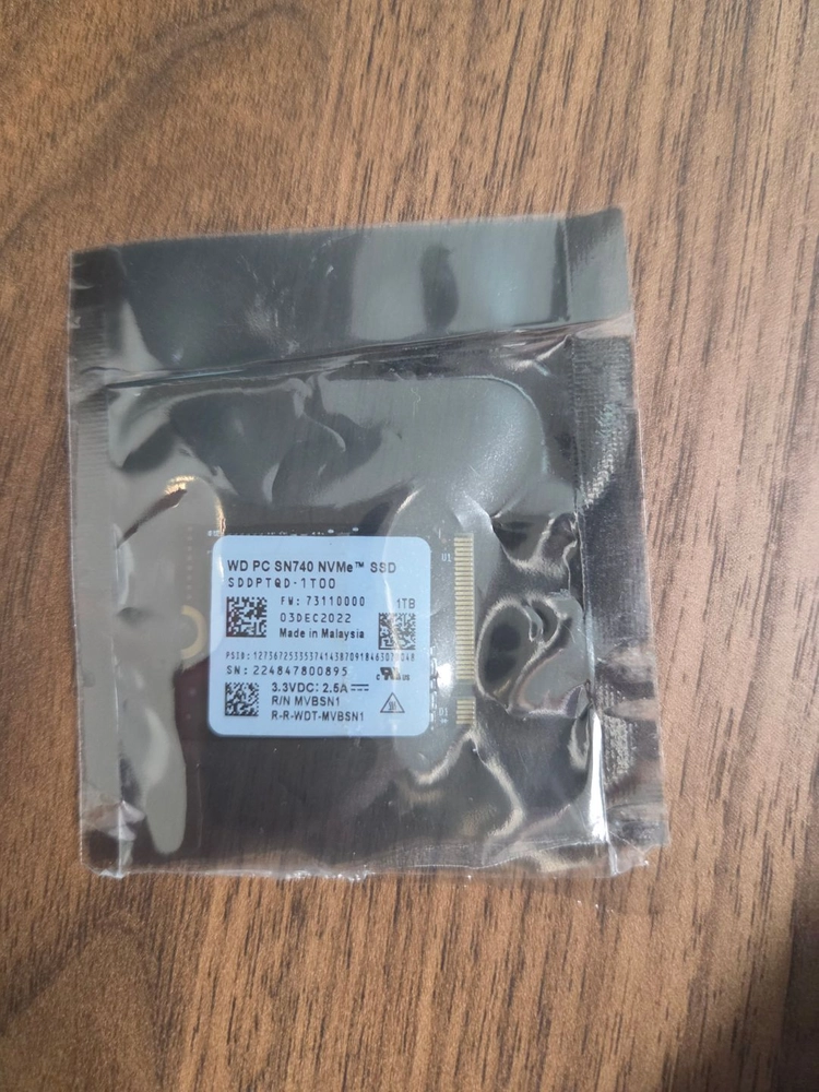 WD PC SN740 NVMe SSD 1TB 이미지