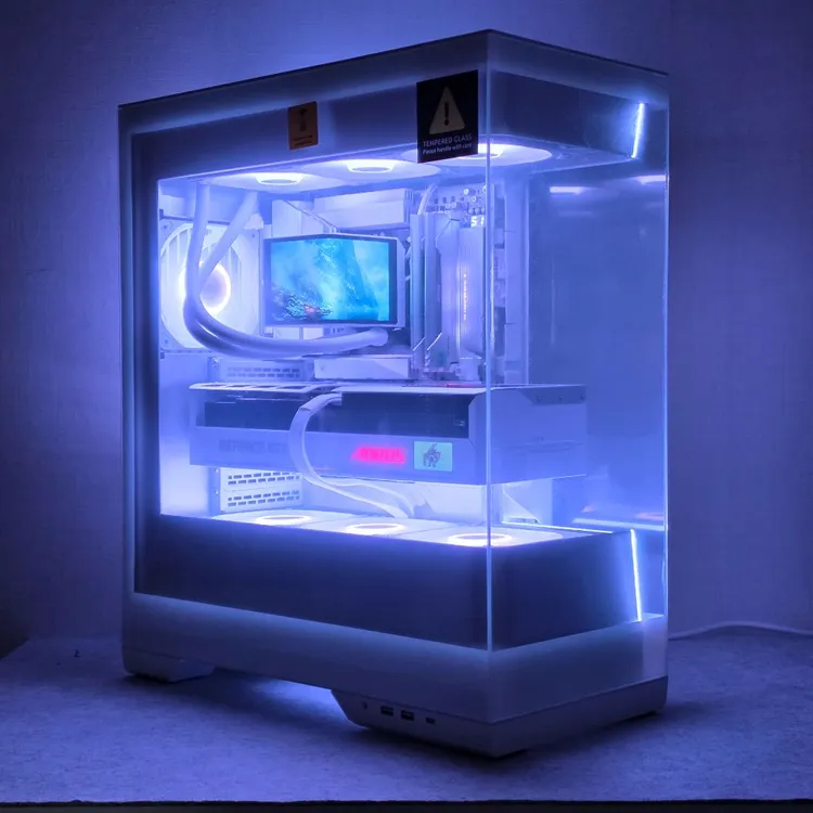 9850X3D 5080 48GB 1TB 1000W 초고사양 화이트 어로스마스터 컴퓨터 이미지