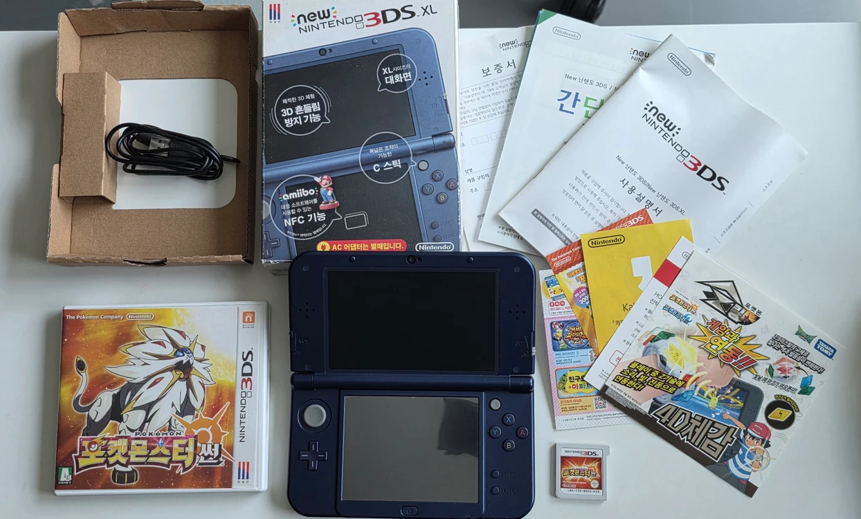 A급 닌텐도ds 뉴 new 3ds xl 풀박스 상태최상 포켓몬 썬문 특별체험판 - 안심되는 중고거래