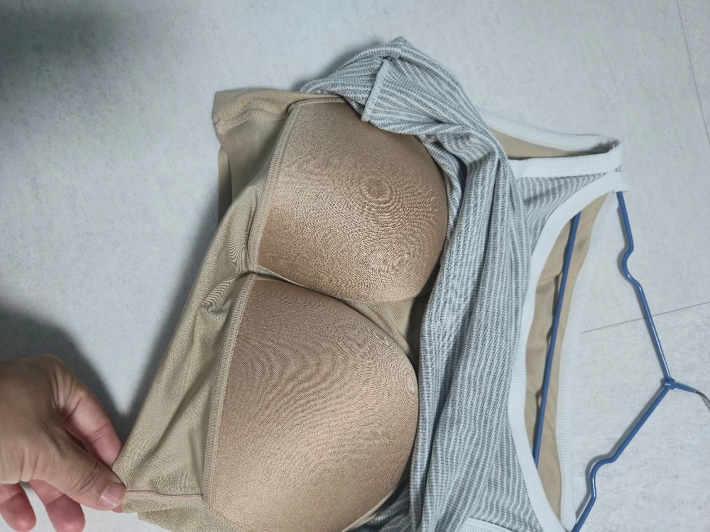 컴포트랩 에르고핏 모달골지 보트넥탑 (브라일체형) 이미지
