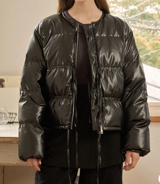 블랙 패딩 점퍼 L 이미지
