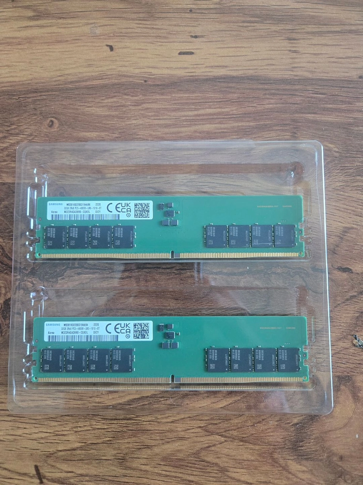 삼성전자 DDR5-4800 64GB (32GB x 2개 일괄) 판매합니다. - 안심되는 중고거래