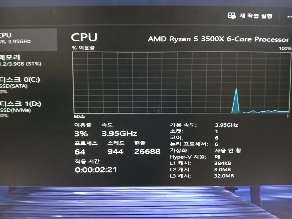AMD 3500x 단품 이미지