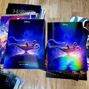 알라딘 4DX A3포스터 재개봉 홀로그램 특전 씨네Q 디즈니영화 이미지