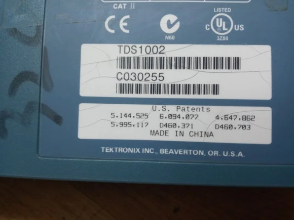 Tektronix TDS-1002 2채널 오실로스코프 60MHz 1GS/s 이미지