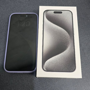 아이폰15 pro 티타늄화이트 256gb 새상품급 이미지