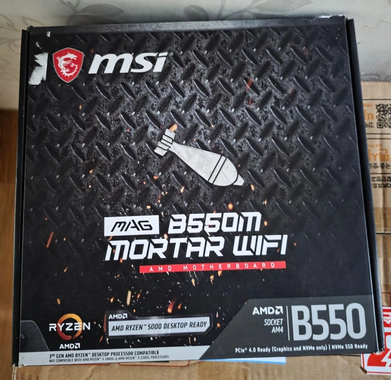 5600X CPU + MSI B550M 박격포 WIFI 이미지