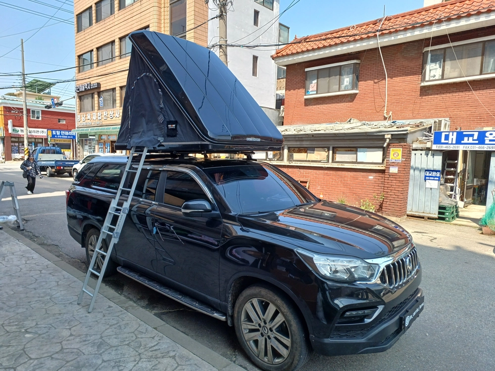 자동차검사 규제 풀림,아베나키 메세타 힐랜더 트랩오버랜드 루프탑텐트 어넥스 가로바 새제품 장착 이미지