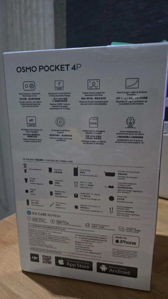 DJI Osmo Pocket 4P 포켓 4 프로 브이로그 콤보 이미지