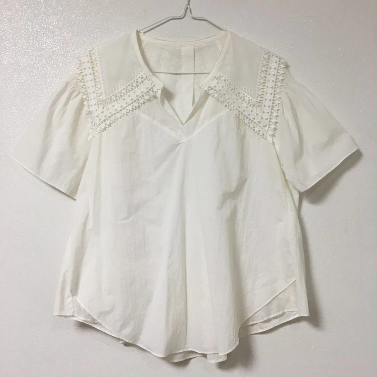 SISLEY 시슬리 세일러카라 블라우스 화이트 이미지
