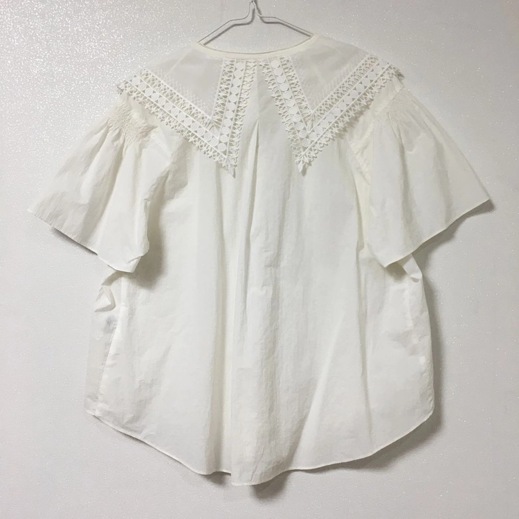 SISLEY 시슬리 세일러카라 블라우스 화이트 이미지