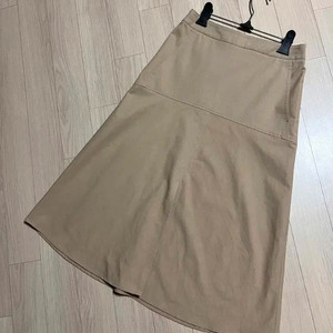 일라일 ILAIL 21ss 바스락 코튼 A라인 스커트 베이지 슬릿 트렌치 롱 치마 이미지