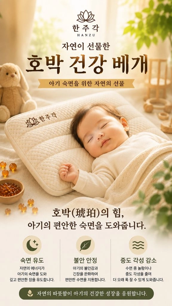 건강베개 천연 발트해 호박 Amber 이미지