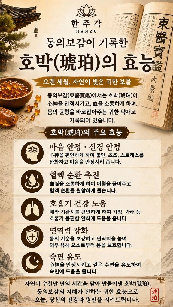건강베개 천연 발트해 호박 Amber 이미지