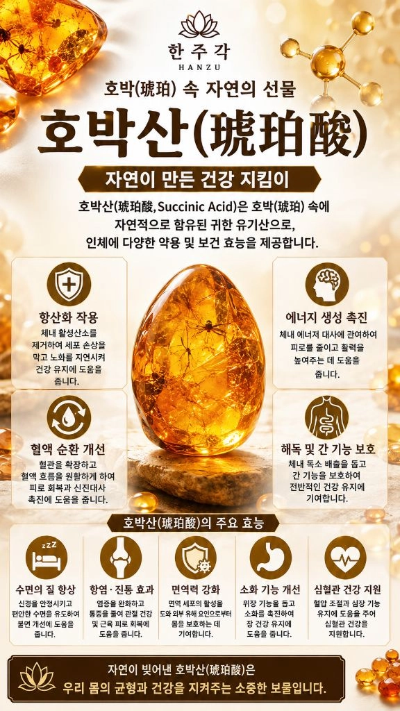 건강베개 천연 발트해 호박 Amber 이미지
