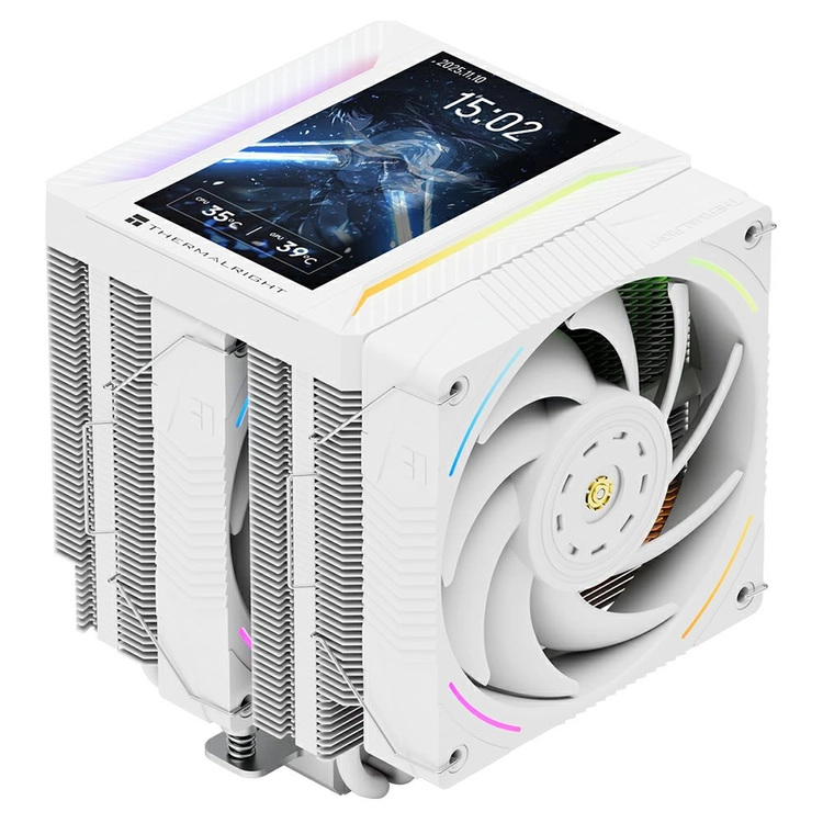 써멀라이트 PA120 Vision MAX ARGB 5인치 LCD 쿨러 화이트 이미지