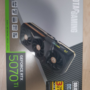 (준신품)조텍 RTX 5070Ti SOLID OC 그래픽카드 이미지