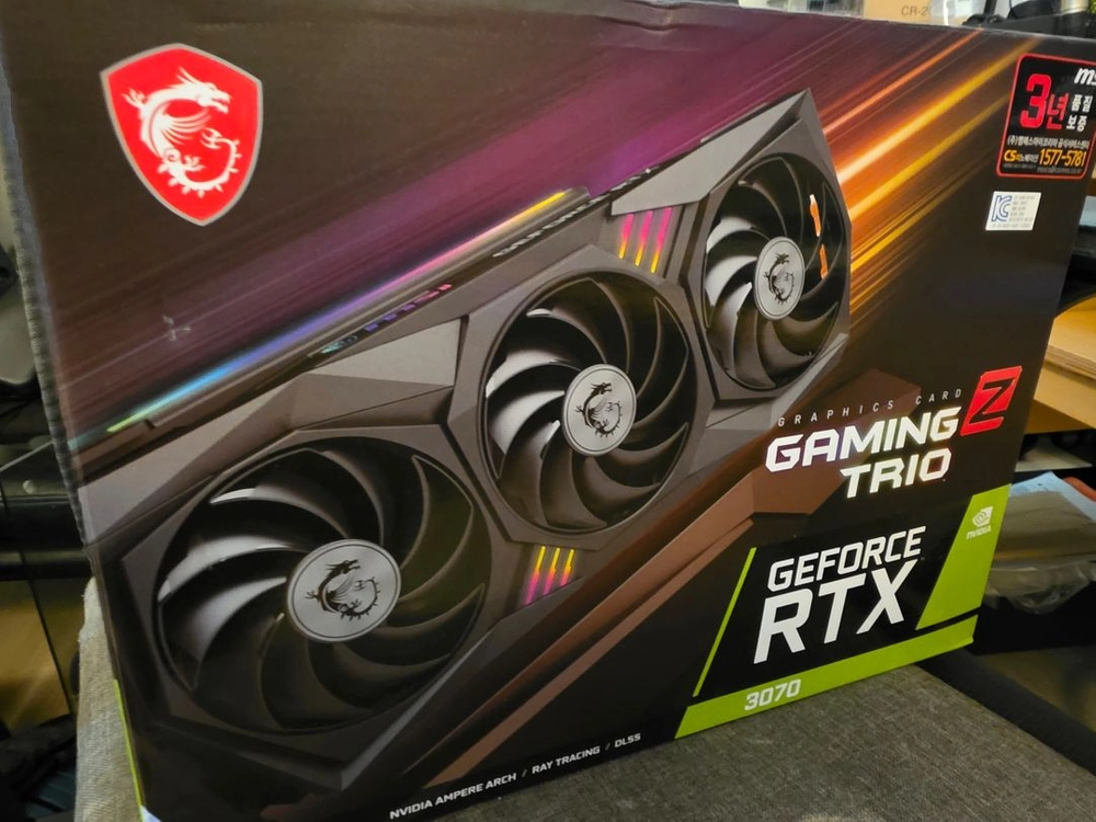 MSI 지포스 RTX 3070 게이밍 Z TRIO 트리오 D6 8GB 판매합니다 이미지