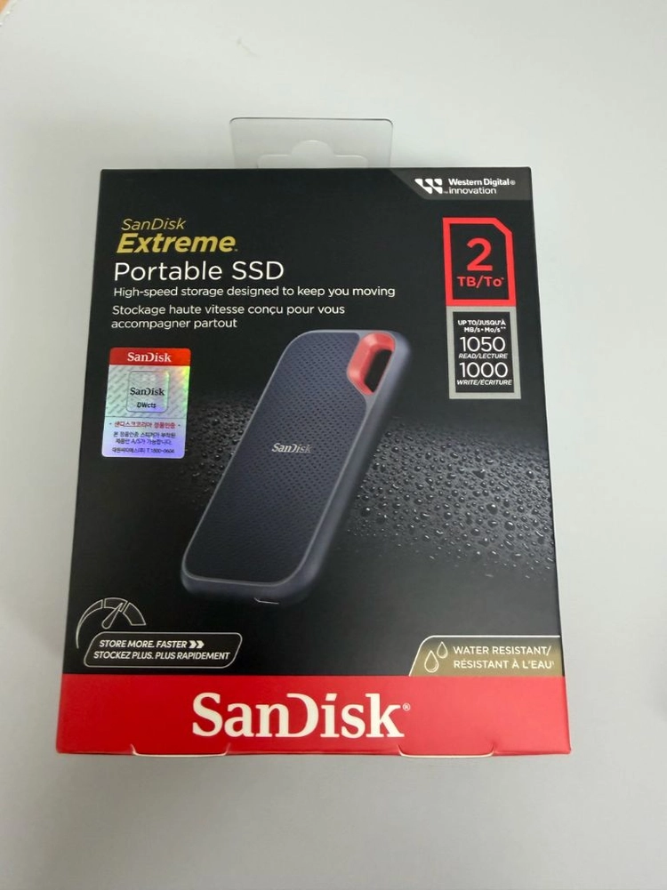 샌디스크 익스트림 휴대용 SSD 2TB - 안심되는 중고거래