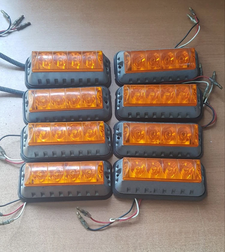 파박이 써치 LED 싸이키램프 황색 중고 12V 24V 화물차 중장비 팝니다 이미지