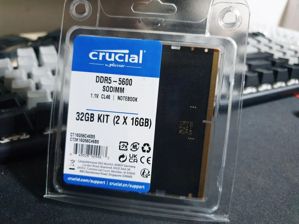 [미개봉새제품] 마이크론 DDR5 5600 32GB (16GBx2) 노트북 램 이미지