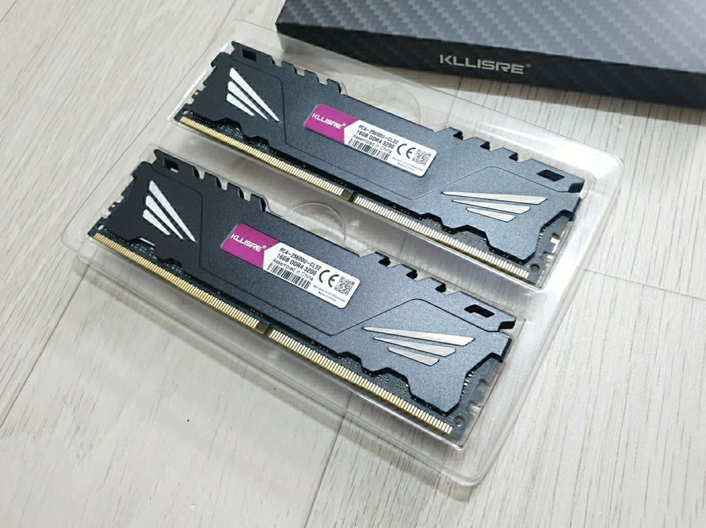 [새제품] DDR4 3200MHz 32GB (16GBx2) 방열판 장착 메모리 블랙 이미지