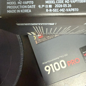 삼성전자 9100 PRO 1TB M.2 NVMe SSD GEN5 미개봉 새제품 이미지