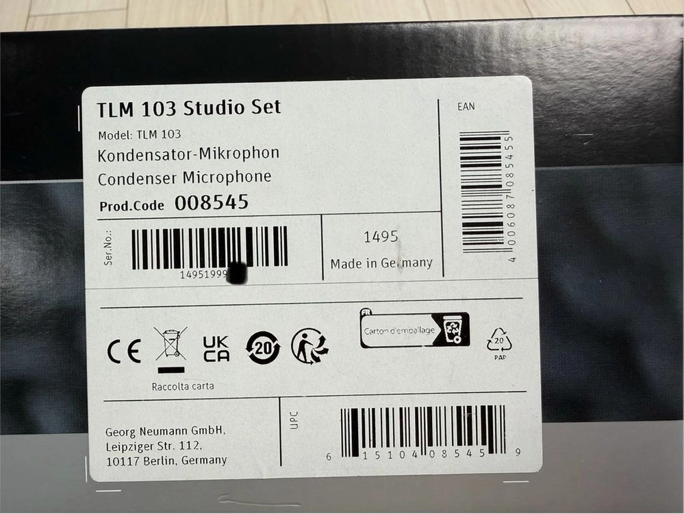 테스트만) 노이만 tlm103 studio set 콘덴서 마이크 정리합니다 이미지