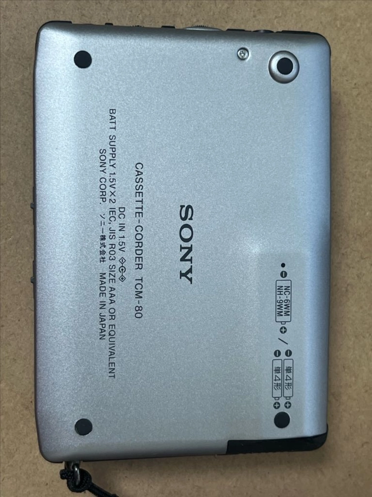 SONY TCM-80 카세트 녹음기 워크맨 소니 tcm80 이미지