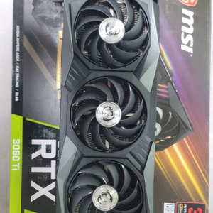 MSI RTX 3060 Ti 3팬 그래픽카드 이미지