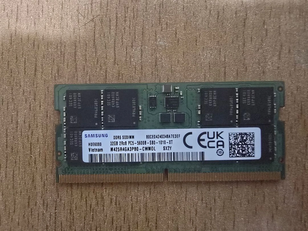SAMSUNG DDR5 32GB 5600B-DIE 램 판매합니다. 이미지