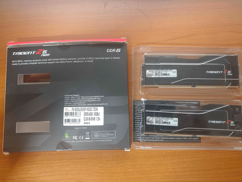 DDR5램) G.SKILL DDR5-6000 CL36 TRIDENT Z5 NEO J (32GB(16Gx2)) 이미지
