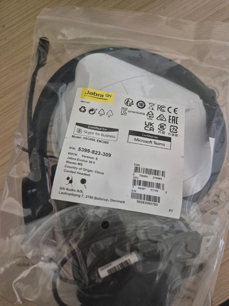 Jabra Evolve 30 II 헤드셋 + 파우치 새상품 이미지